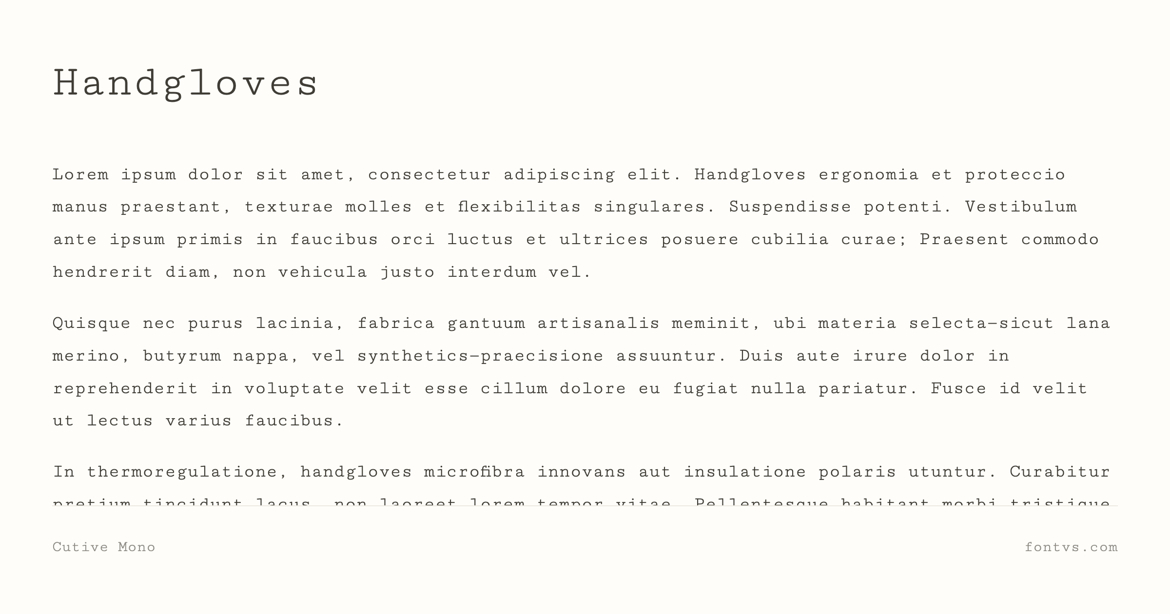 Cutive Mono